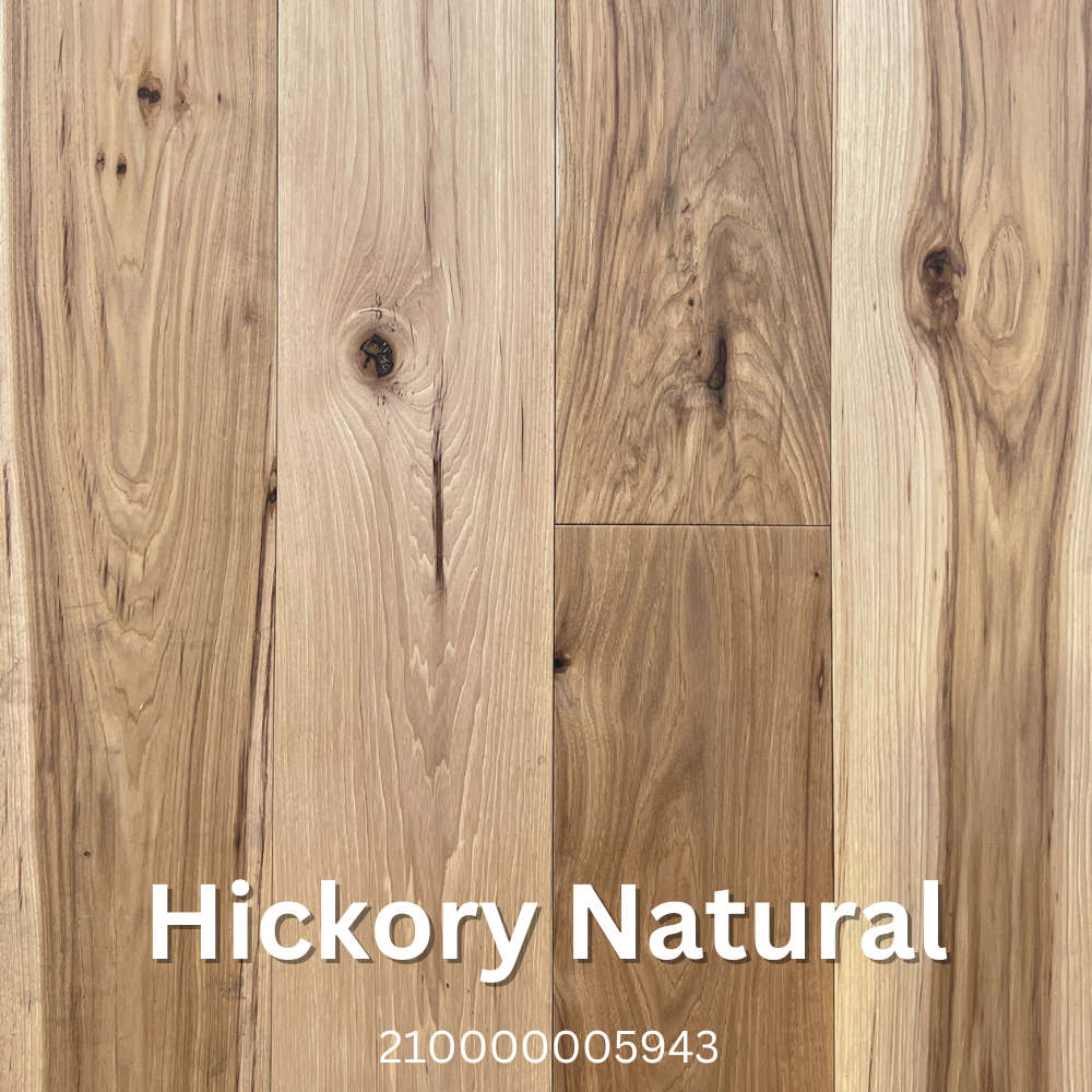 Floorest - 7 1/2 x 3/4 - Hickory Natural (3MM Top) - Engineered Hardwood - 27.20 SF/b